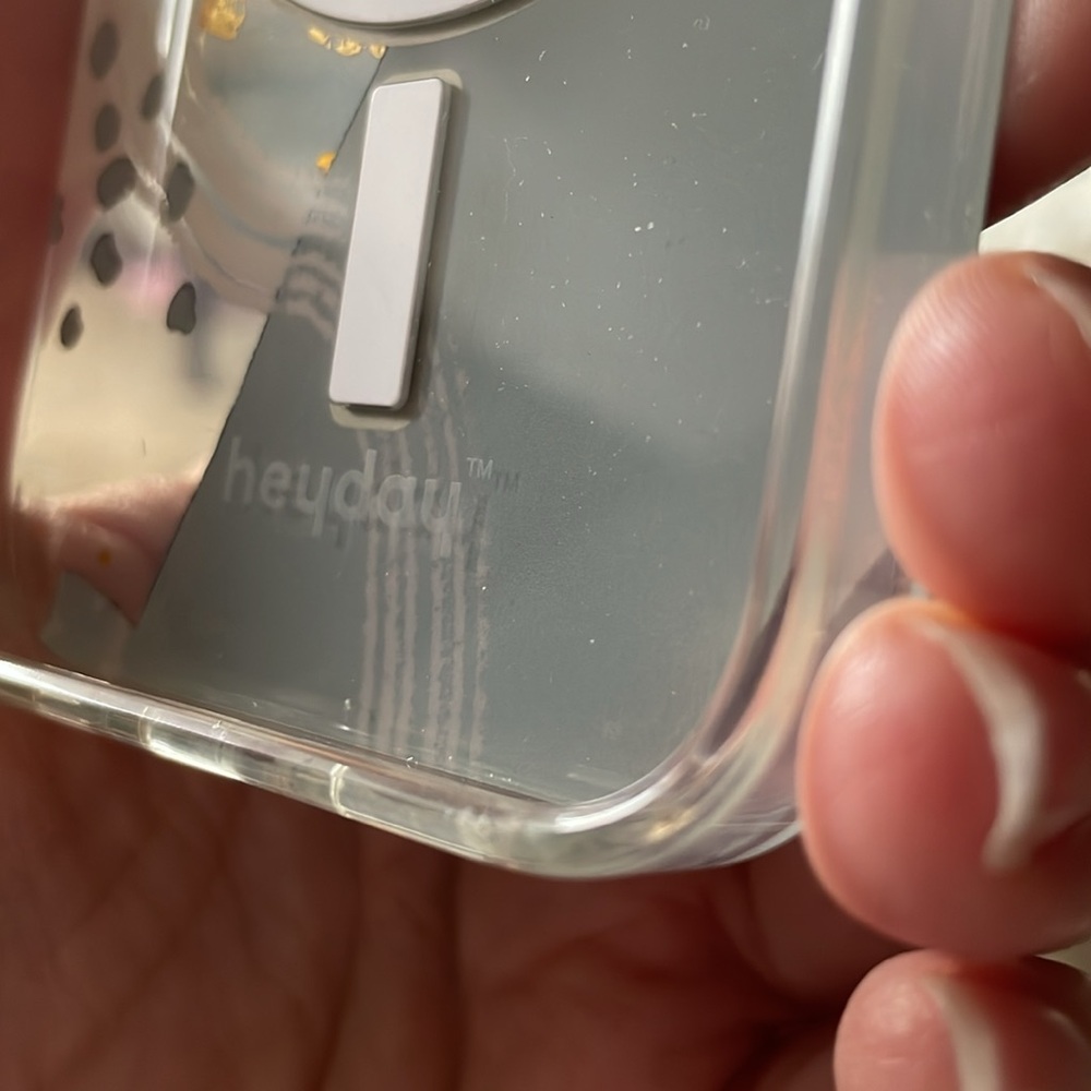 HEYDAY UEC Phone Case For iPhone 13 Clear Gold Black Abstract - Picture 7 of 7